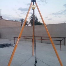 起重三脚架搭配电动葫芦时需要注意哪些问题